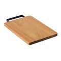 Acaciahouten snijplank met RVS handvat, hout