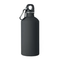 Enkelwandige fles met rubberen afwerking, 500 ml, zwart