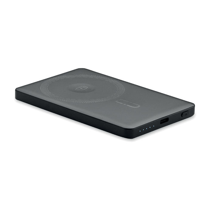 Magnetische powerbank, 5000 mAh, zwart