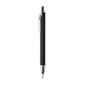 Balpen van gerecycled aluminium met matte afwerking, zwart