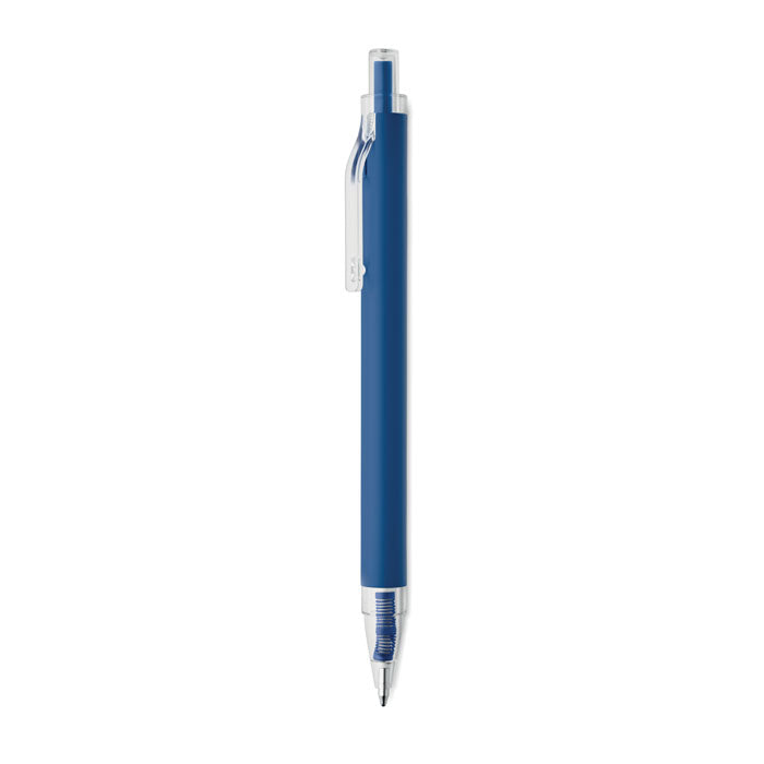 Balpen van gerecycled aluminium met matte afwerking, blauw