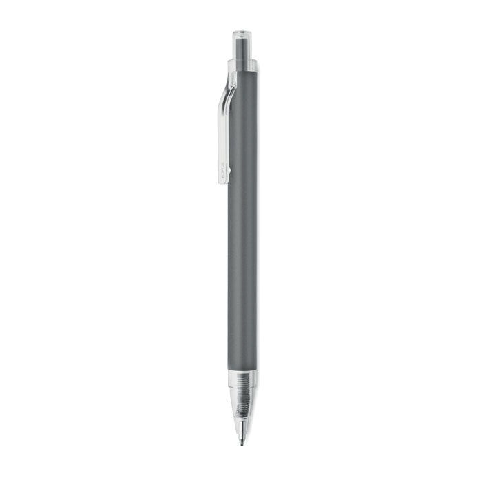 Balpen van gerecycled aluminium met matte afwerking, titanium