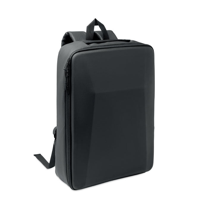 Laptoprugzak van gerecycled polyester, 15 liter, zwart