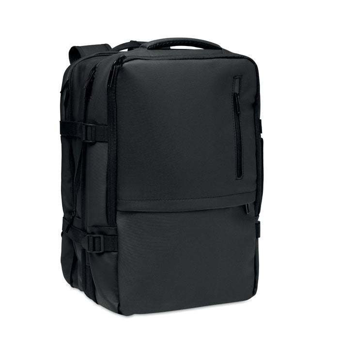 Uitbreidbare laptoprugzak, 20 liter, voor 15'' laptop, zwart