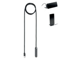 Oplaadkabel USB-C met ingebouwde telefoonstandaard, 1 m, zwart