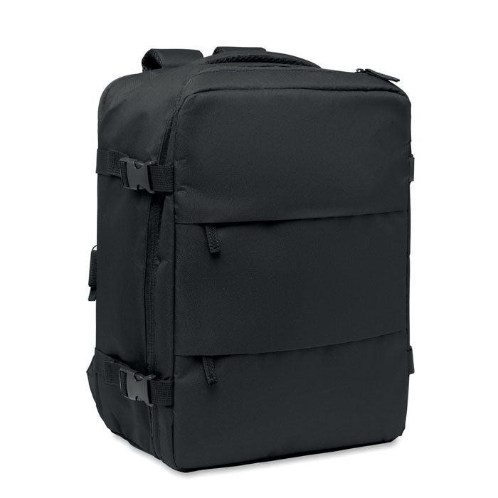 Handbagagerugzak met uitschuifbaar handvat, 20 liter, zwart