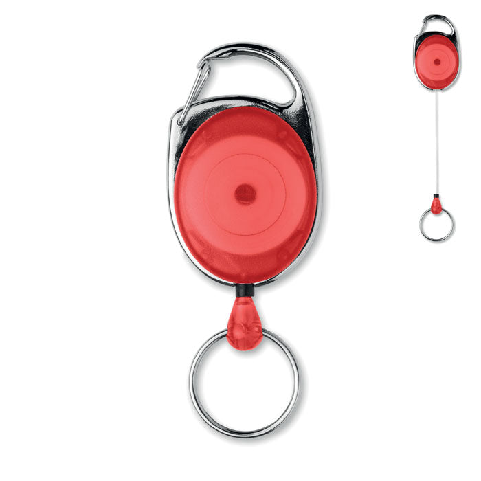 Intrekbare badgehouder, rood