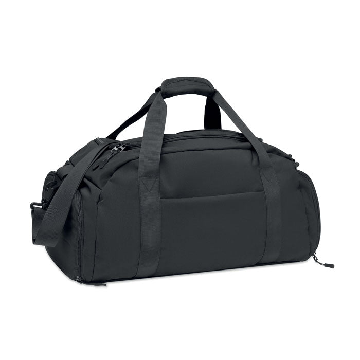 Sporttas met apart schoenenvak, 20 liter, zwart