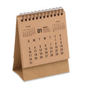 Bureaukalender voor 4 jaar, van kraftpapier, beige