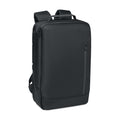 Compacte laptoprugzak in jacquard stof, 5 liter, zwart