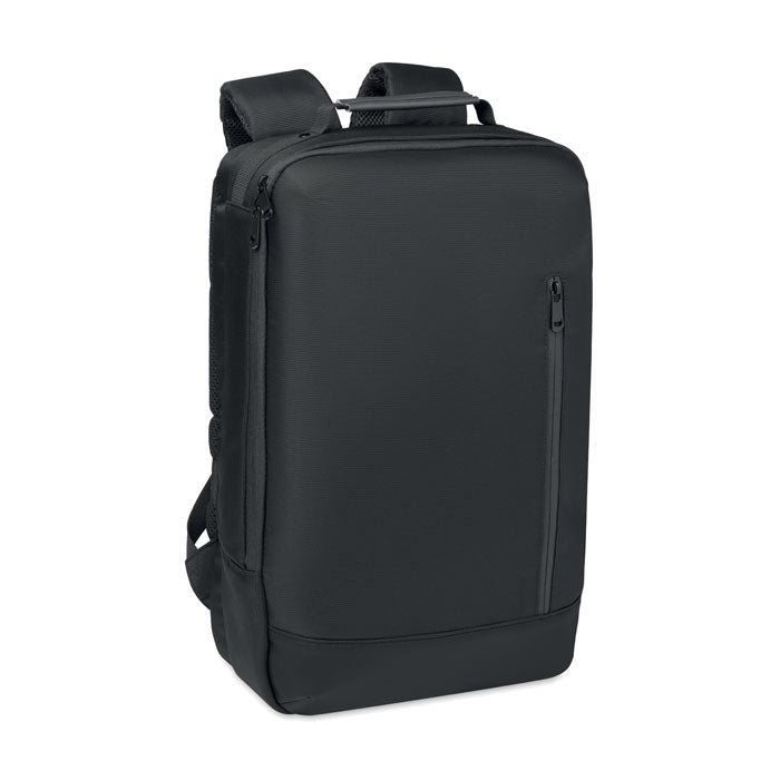 Compacte laptoprugzak in jacquard stof, 5 liter, zwart