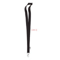 Keycord van gerecycled PET, zwart