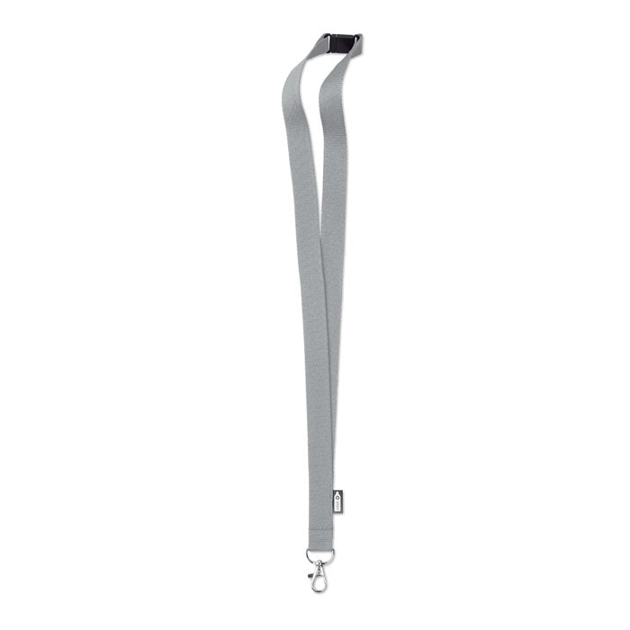Keycord van gerecycled PET, grijs