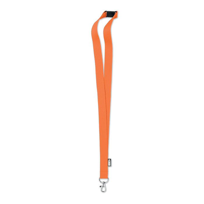 Keycord van gerecycled PET, oranje