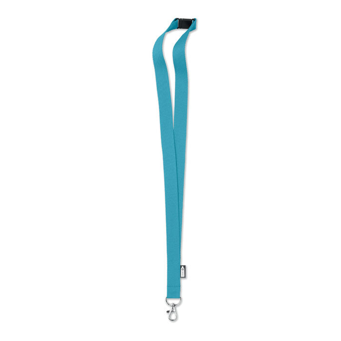 Keycord van gerecycled PET, turquoise