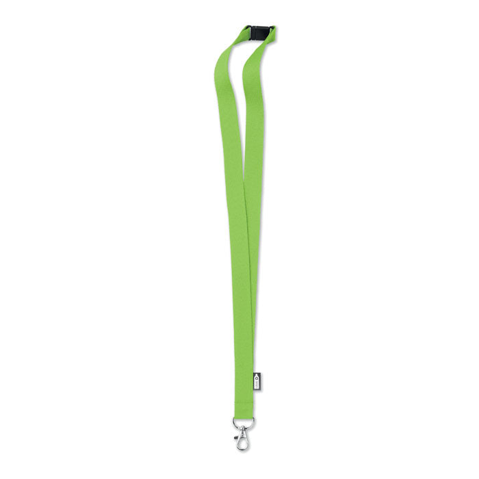 Keycord van gerecycled PET, limoen