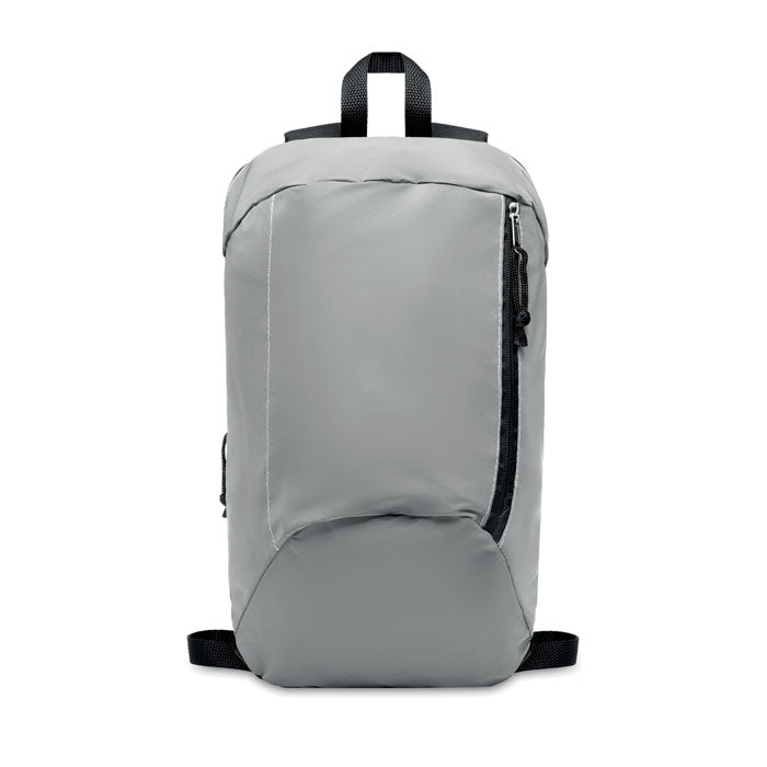Rugzak met reflecterend front, mat zilver