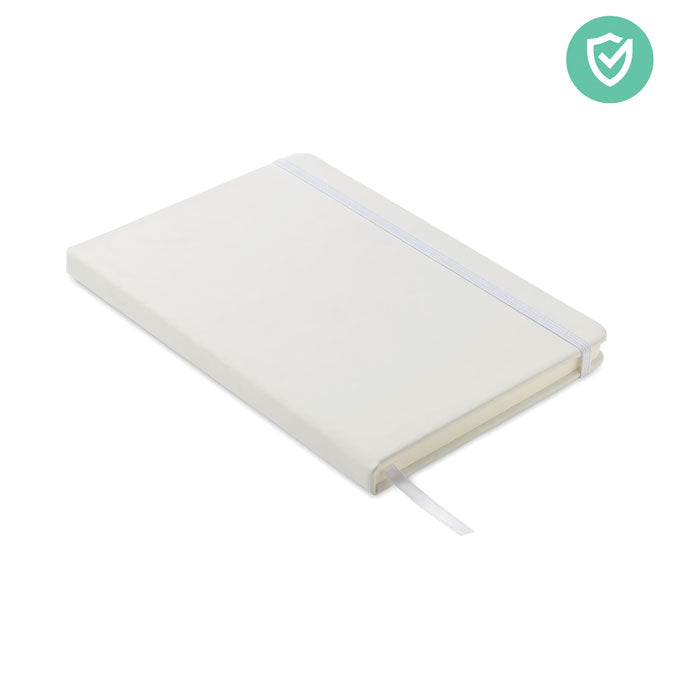 A5 notitieboek met antibacteriele kaft, wit