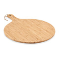 Ronde borrel- en snijplank van bamboe, hout