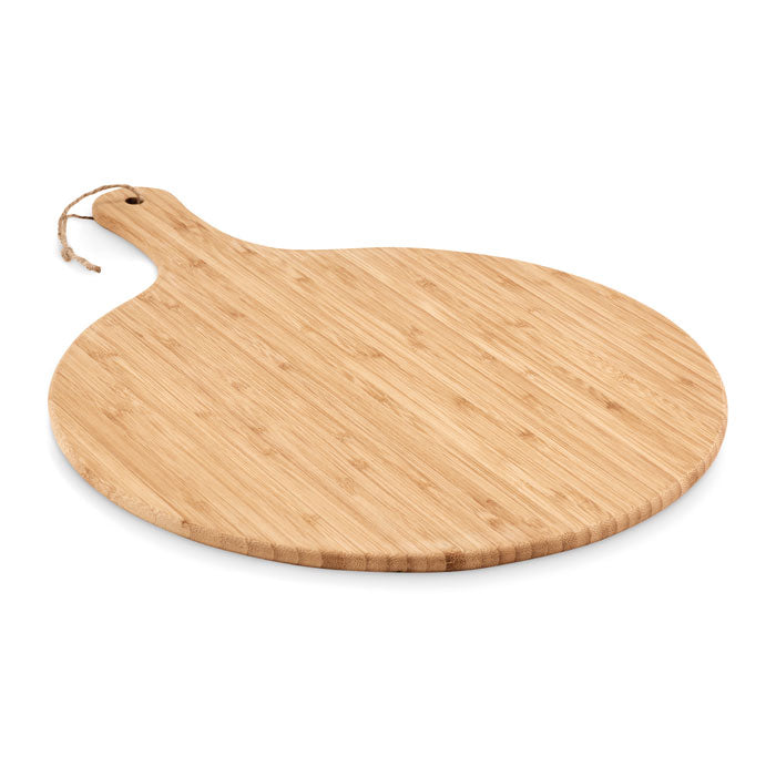 Ronde borrel- en snijplank van bamboe, hout