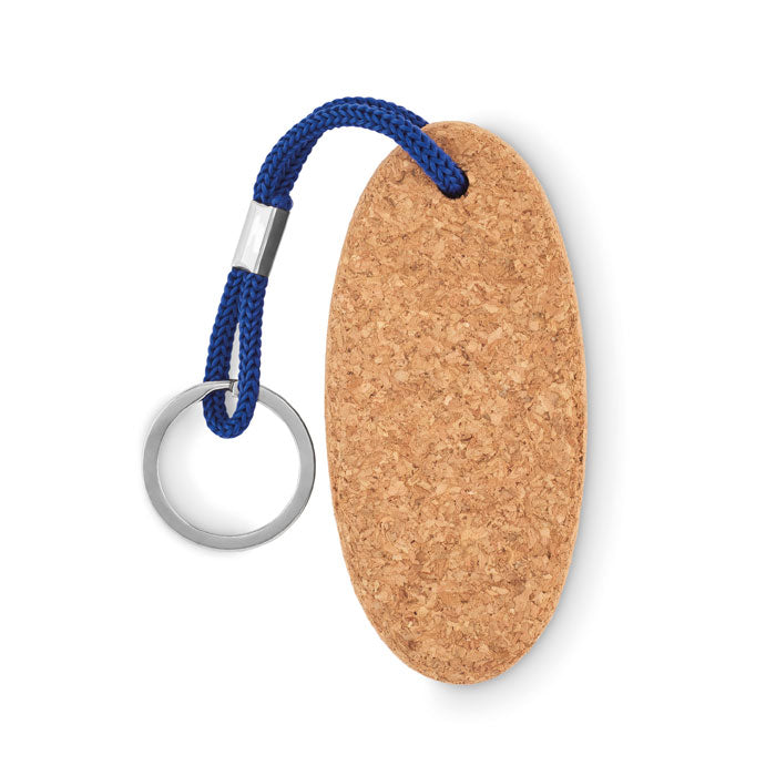 Drijvende sleutelhanger van kurk, royal blauw