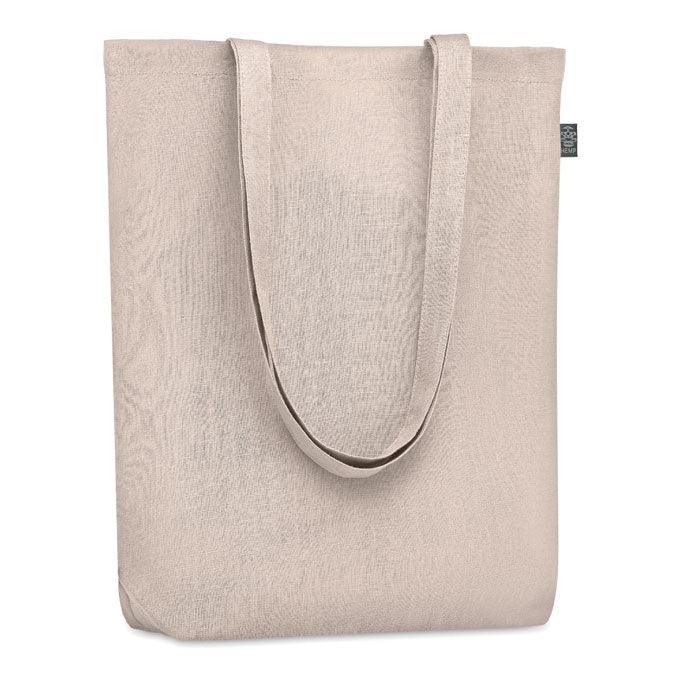 Boodschappentas van hennep, beige