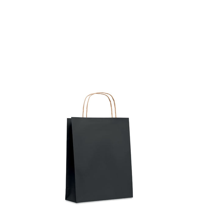 Papieren geschenktas in kleur, zwart
