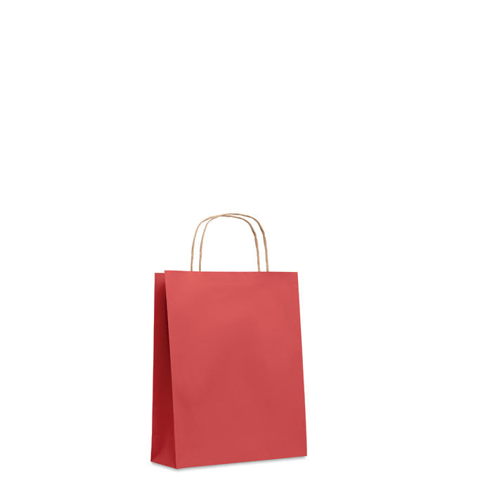 Papieren geschenktas in kleur, rood