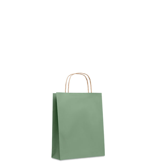 Papieren geschenktas in kleur, groen