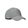 Baseballpet van hennepstof, grijs