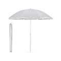 Lichtgewicht parasol met draagzak, grijs