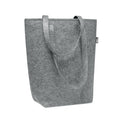Vilten boodschappentas van gerecycled polyester, grijs