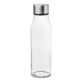 Glazen drinkfles met roestvrijstalen dop, 500 ml, transparant