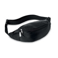 Heuptas van gerecycled polyester, zwart