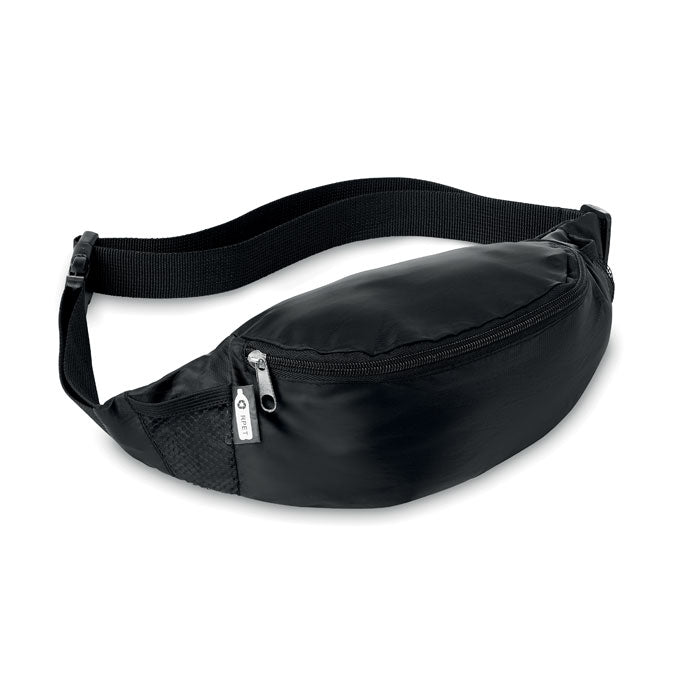 Heuptas van gerecycled polyester, zwart