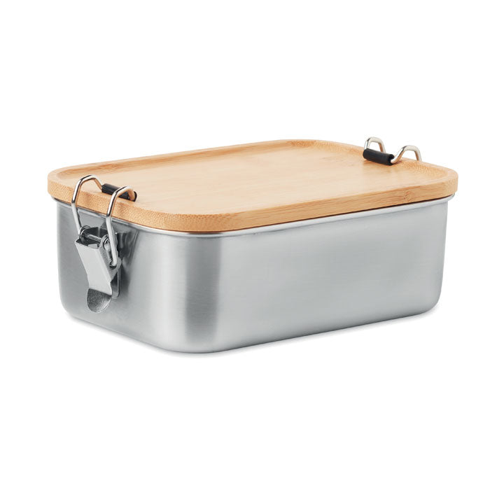 Lunchbox met bamboe deksel, 750 ml, hout
