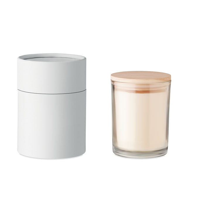 Waskaars in glas, vanille, 240 gram, transparant