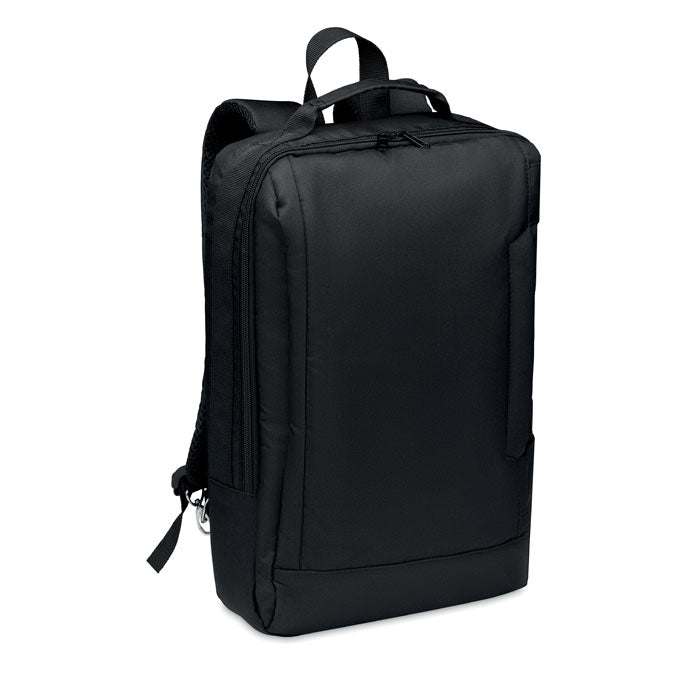 Laptoprugzak met USB-oplaadkabel, slanker model, zwart