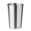 Drinkbeker van roestvrij staal, 350 ml, mat zilver