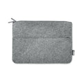 Laptoptas van gerecycled vilt, voor 14'' laptop, grijs