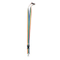 Lanyard in regenboogdesign met veiligheidssluiting, multicolour