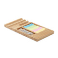 Bureau-organizer van bamboe met telefoonhouder, hout