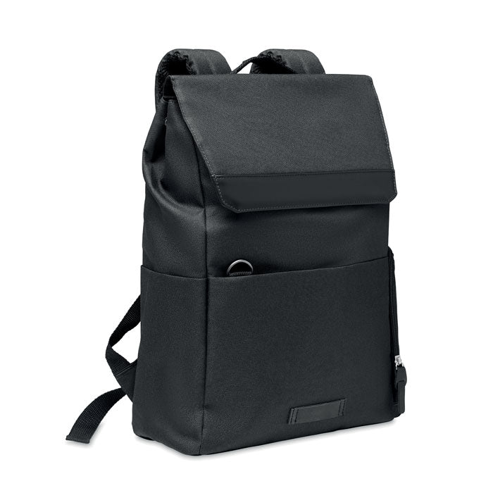 Laptoprugzak met magnetische sluiting, voor 15'' laptop, zwart