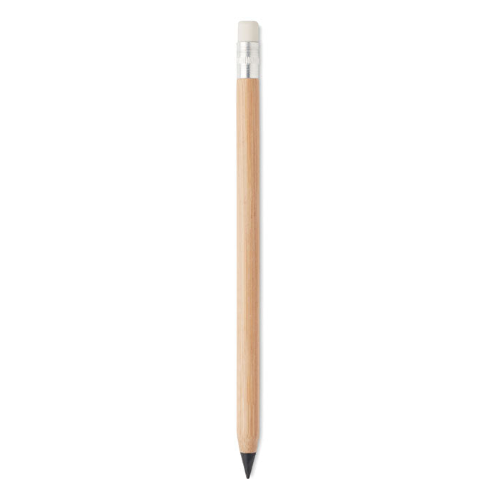 Inktloze pen van bamboe met grafietpunt, hout
