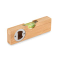 Waterpas van bamboe met flesopener, hout