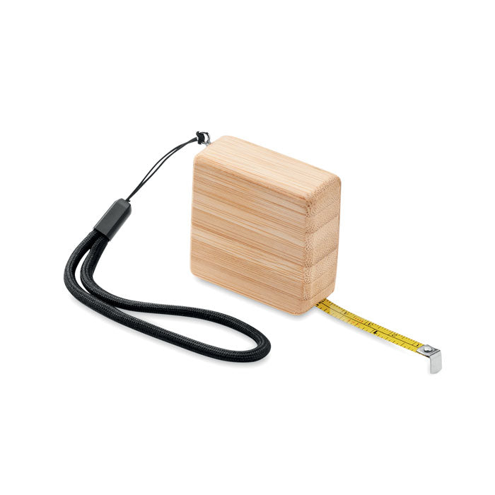 Meetlint 1 meter met bamboe behuizing, hout