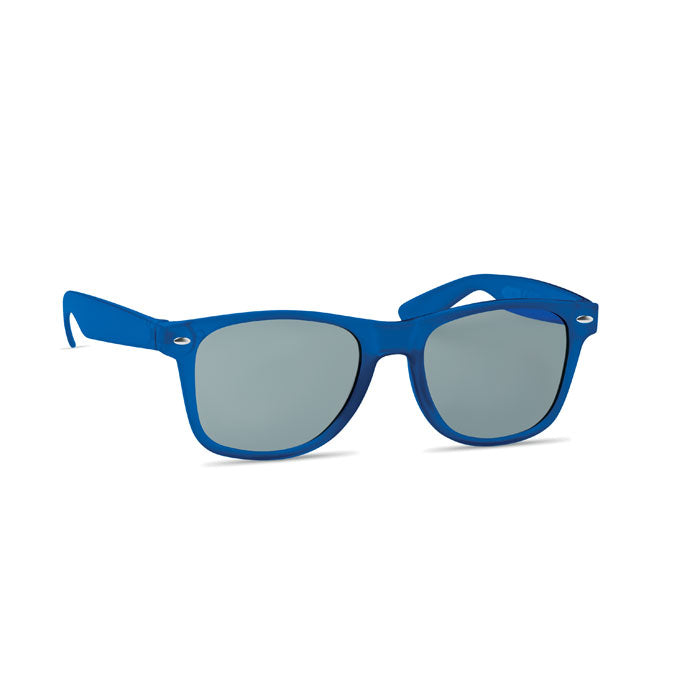 Zonnebril van gerecycled PET, transparant blauw
