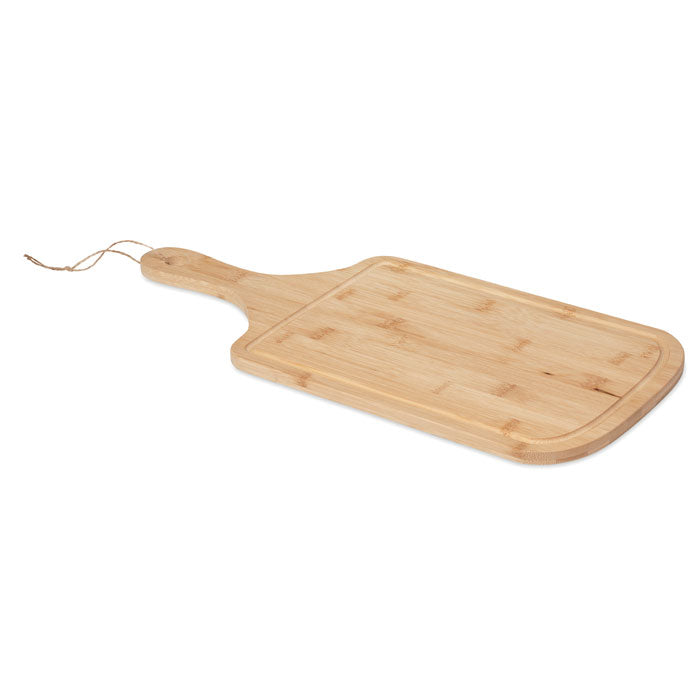 Serveerplank van bamboe met jute ophangkoord, hout