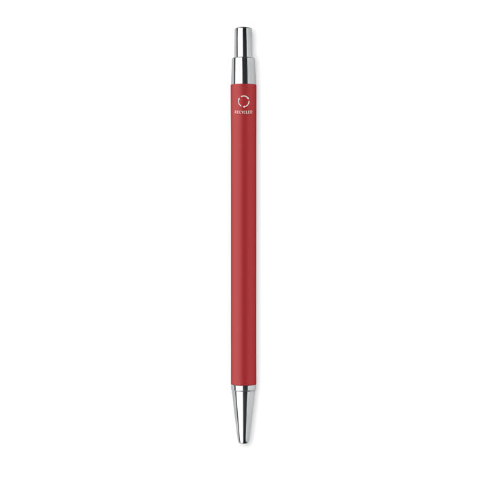 Balpen van gerecycled aluminium, rood