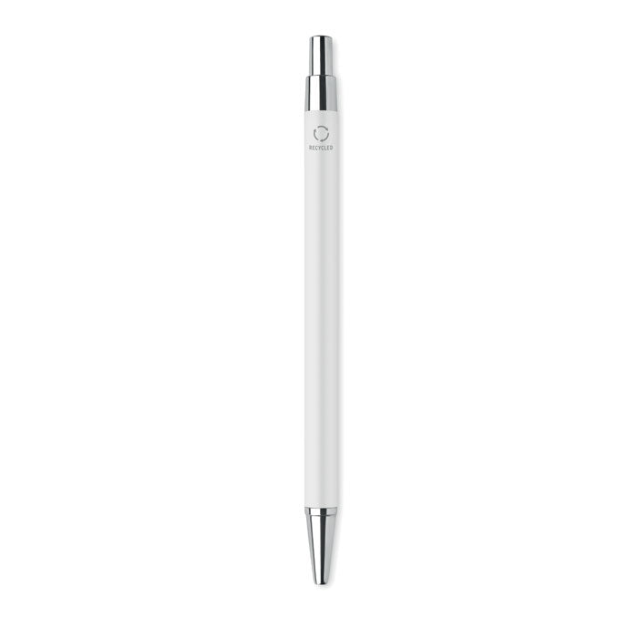 Balpen van gerecycled aluminium, wit